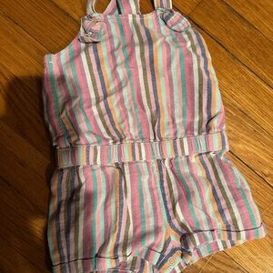 Cat & Jack Striped Multicolor Kids Romper